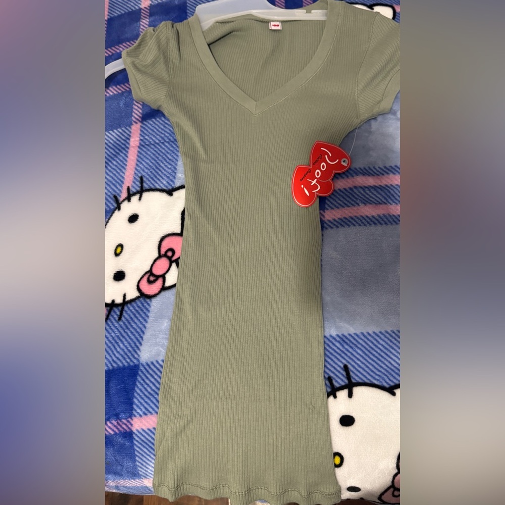 Poof! Olive Green Short Sleeve Tee